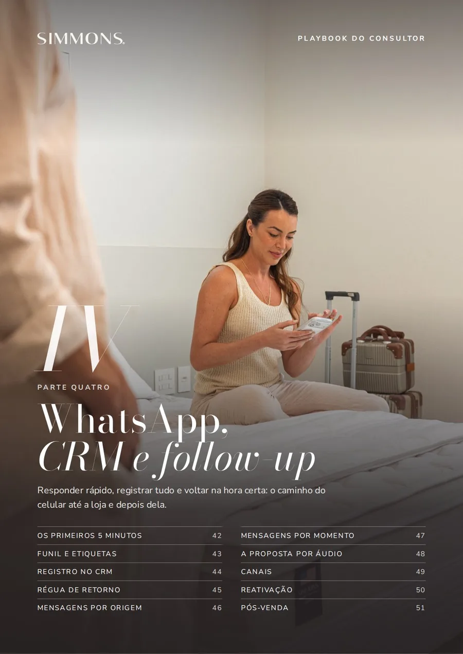 Capa da Parte IV: WhatsApp, CRM e follow-up