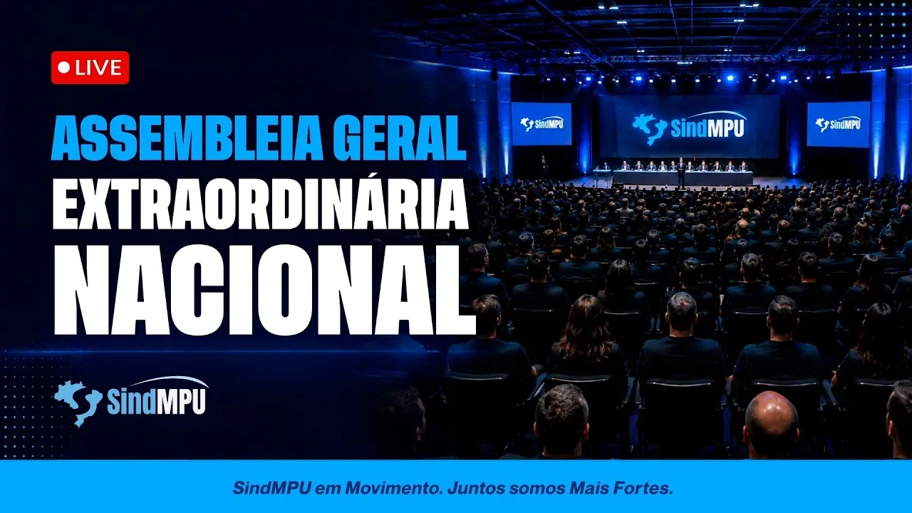Assembleia Geral Extraordinária Nacional transmitida pelo YouTube