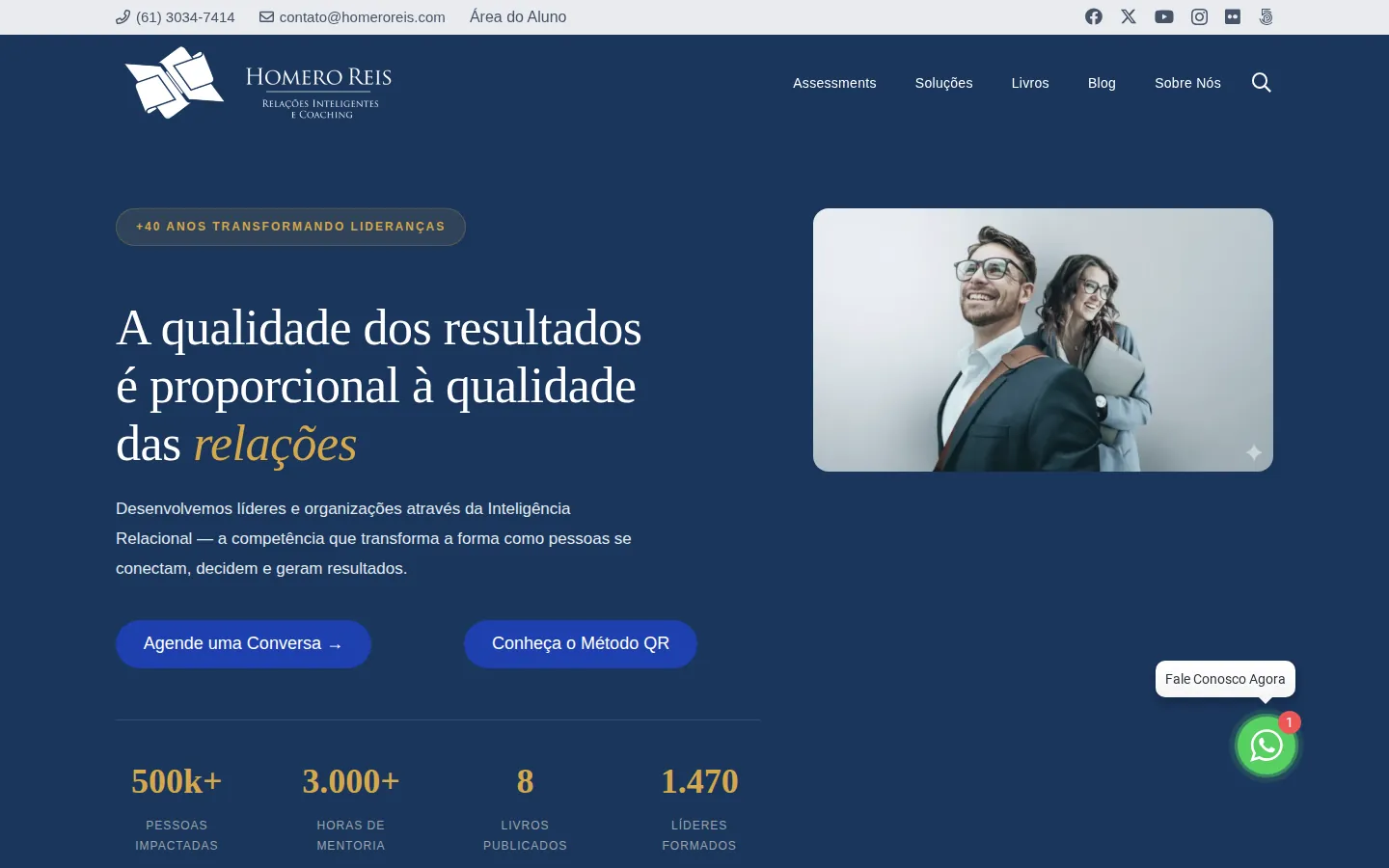 Homero Reis: site institucional